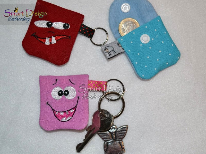 ITH COIN POUCHES 13 FUNNY FACES