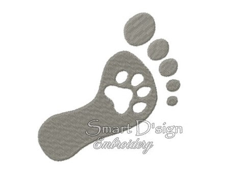 PAW FOOT PRINT 4 Sizes Set