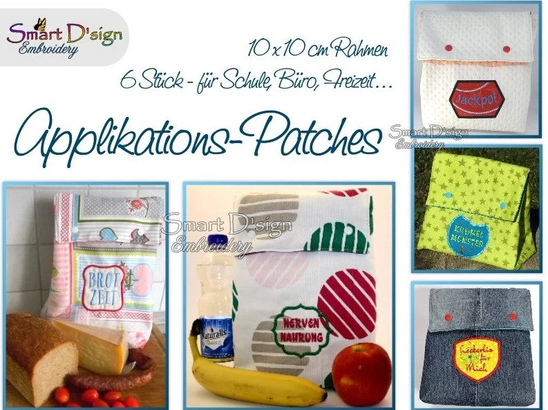 DEUTSCHE LUNCH BOX APPLIKATIONEN PATCHES