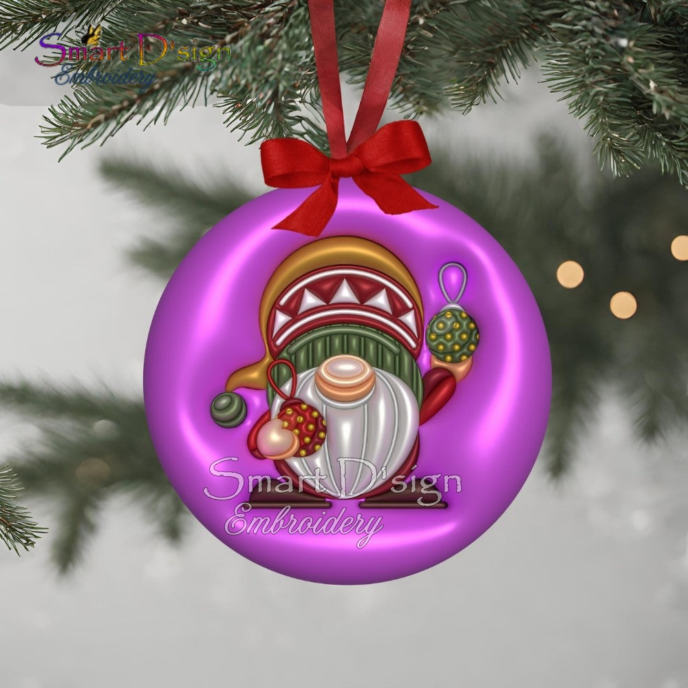 PUFFY JELLY CHRISTMAS ORNAMENTS  - Set 2