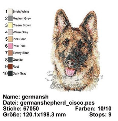 DEUTSCHER SCHÄFERHUND Fotostich