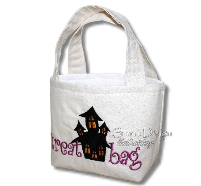 ITH HALLOWEEN BASKET - HOUNTED HOUSE