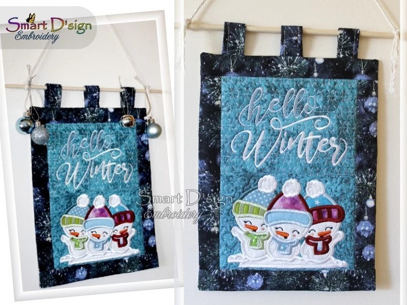 HALLO WINTER ITH QUILT BLOCKS 2 Motifs