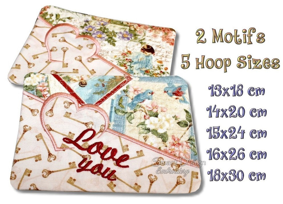 ITH HERZ Silhouette MUG RUGS Platzdeckchen Set