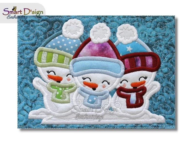 HELLO WINTER ITH QUILT BLOCKS 2 Motifs