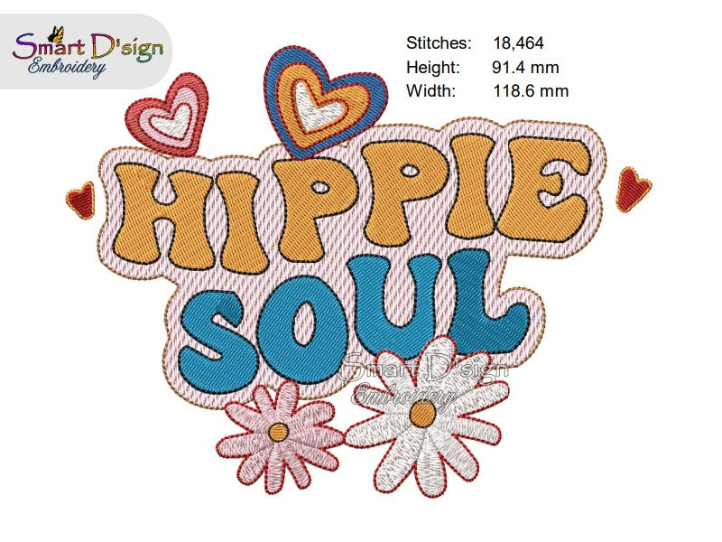 HIPPIE SOUL Retro Hippie Design