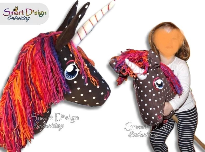 eBook HOBBY HORSE STECKENPFERD EINHORN mit Stickdateien