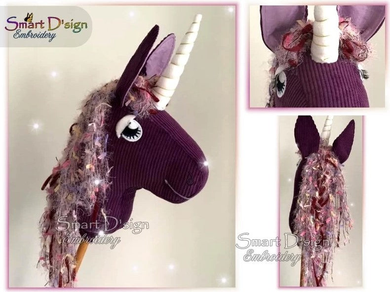 eBook HOBBY HORSE STECKENPFERD EINHORN mit Stickdateien