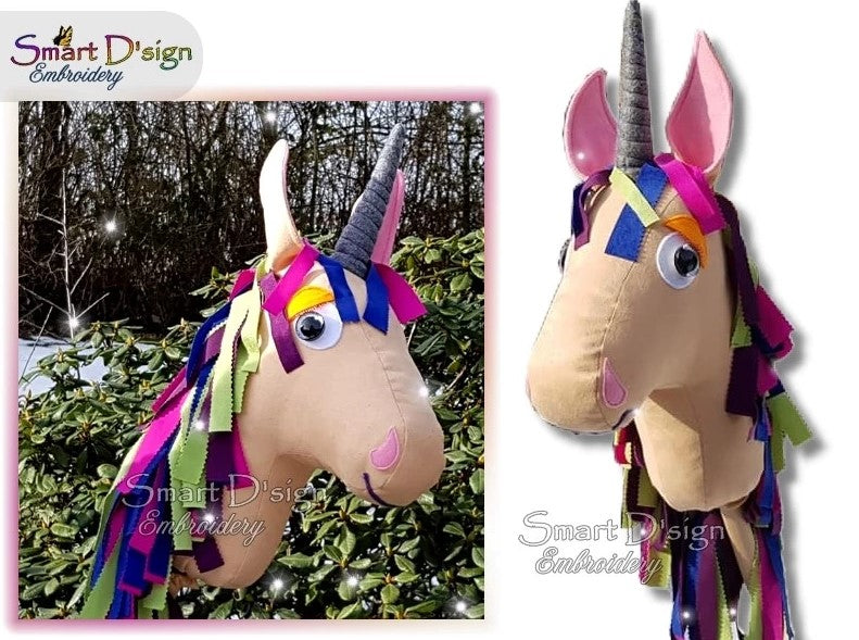 eBook HOBBY HORSE STECKENPFERD EINHORN mit Stickdateien