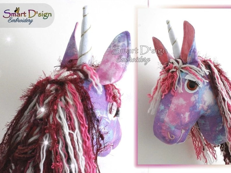 eBook HOBBY HORSE STECKENPFERD EINHORN mit Stickdateien