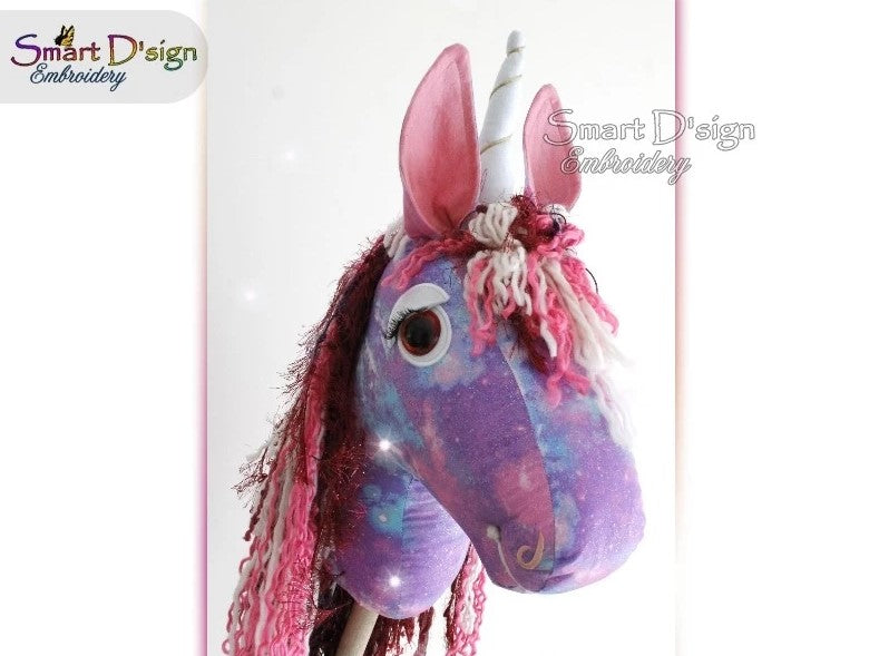 eBook HOBBY HORSE STECKENPFERD EINHORN mit Stickdateien