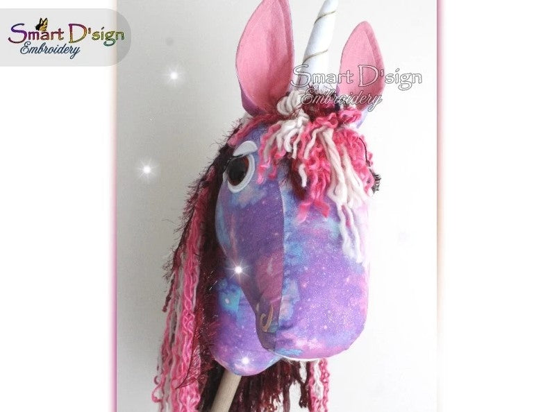 eBook HOBBY HORSE STECKENPFERD EINHORN mit Stickdateien