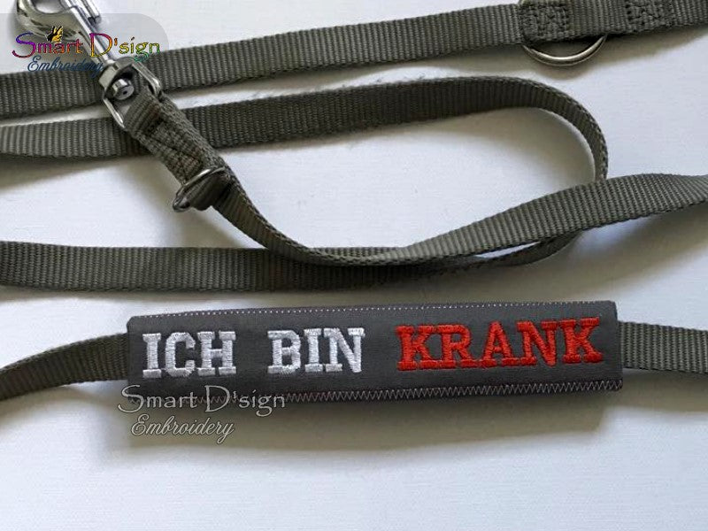 ITH DOG LEASH and COLLAR WRAP - GERMAN WORDING