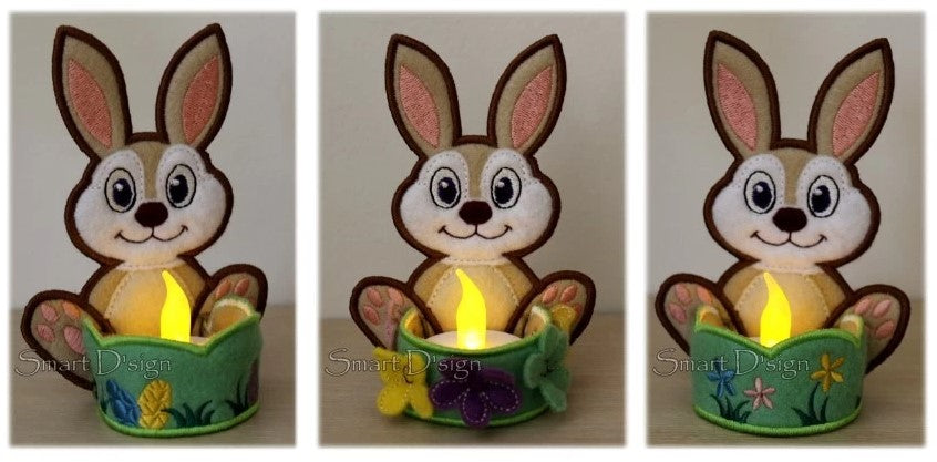 ITH EASTER BUNNY EGG & LED Holder