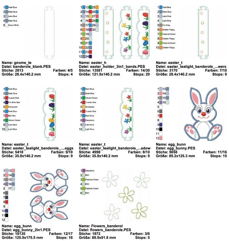 ITH EASTER BUNNY EGG & LED Holder