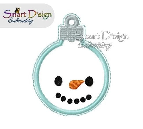 ITH SNOWMAN CHRISTMAS BAUBLE