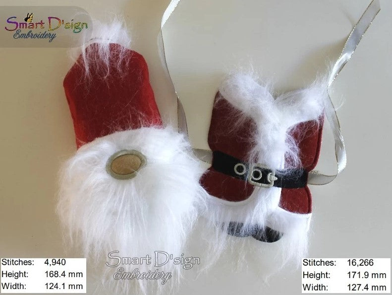 ITH BOTTLE WRAP - SET - SANTA CLAUS COAT & HAT