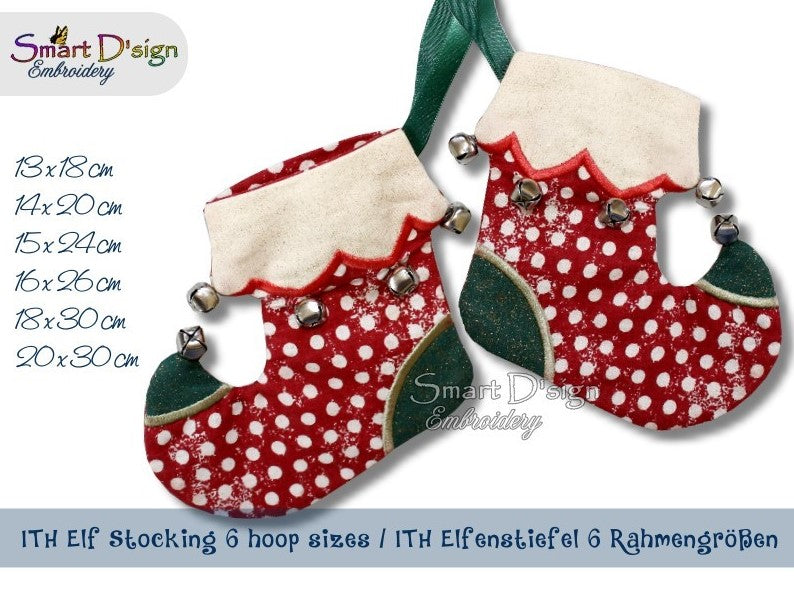 ITH ELF CHRISTMAS STOCKING