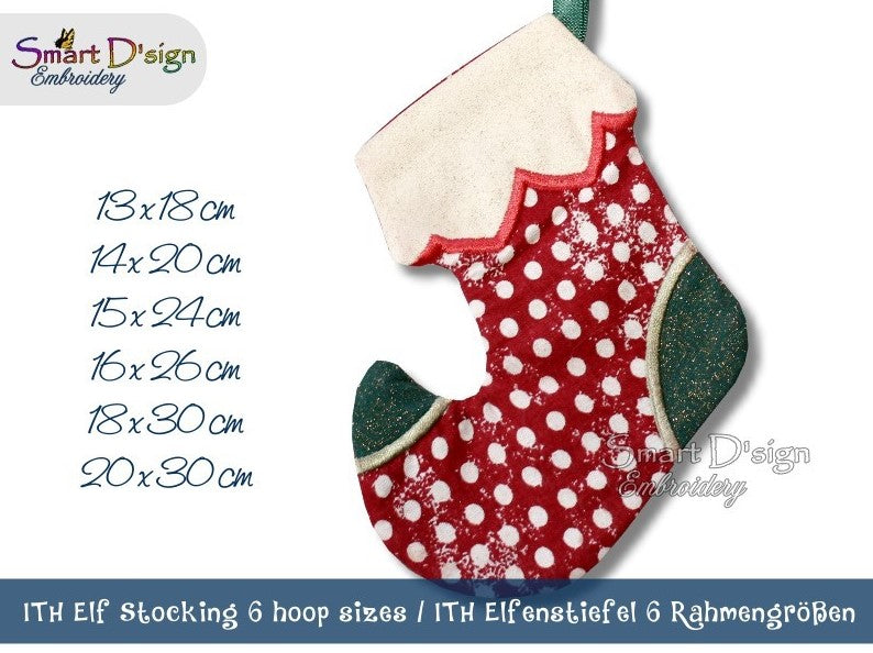 ITH ELF CHRISTMAS STOCKING