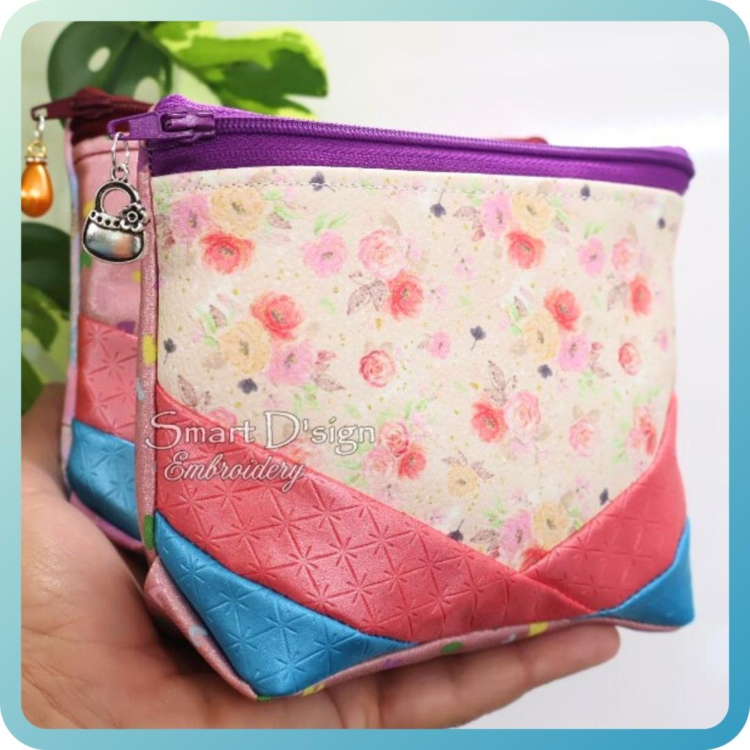 PATCHWORK DELIGHT - EXKLUSIVE ITH 3D Tasche - Flacher Boden