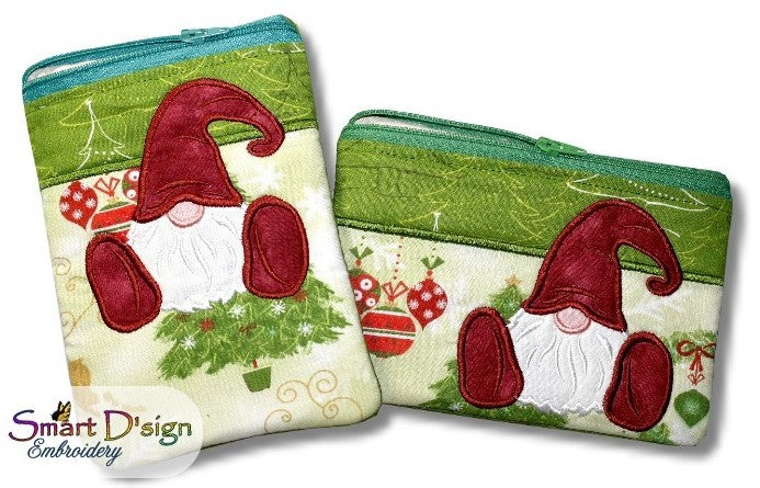 ITH Christmas Gnome Zipper Bag