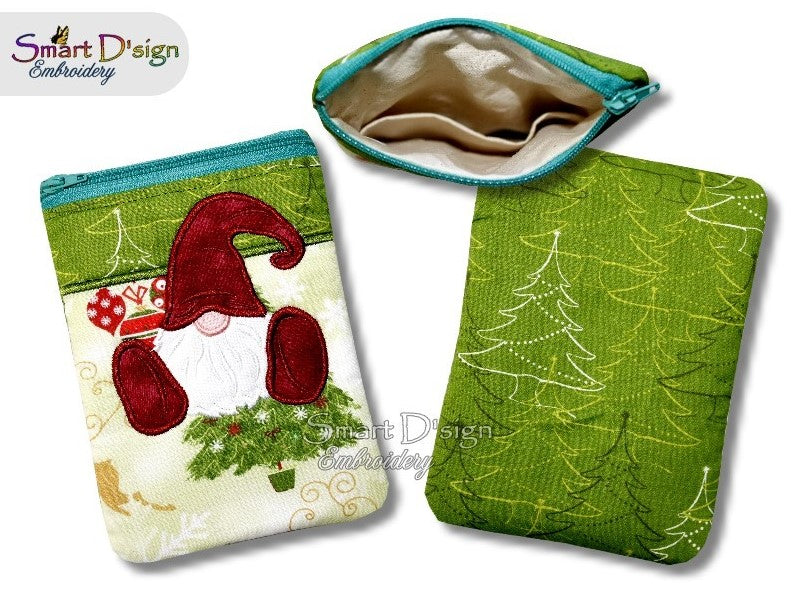 ITH Christmas Gnome Zipper Bag