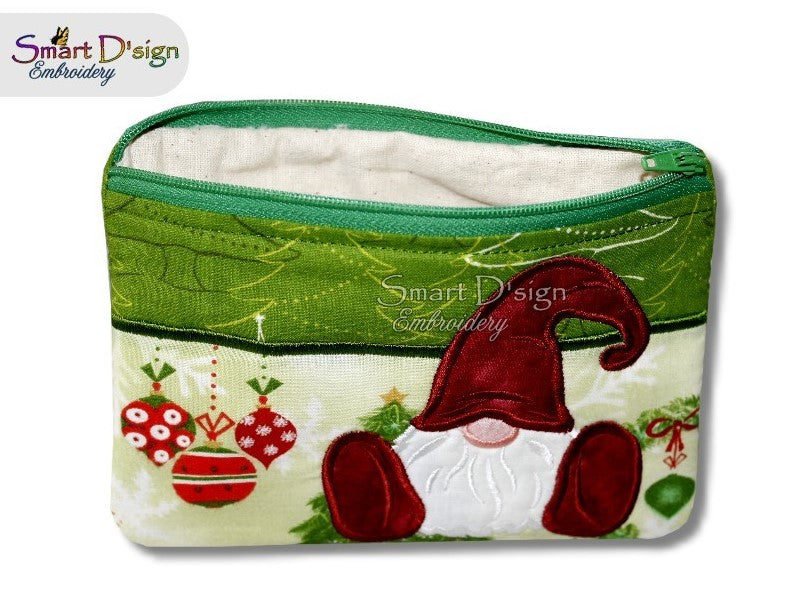 ITH Christmas Gnome Zipper Bag