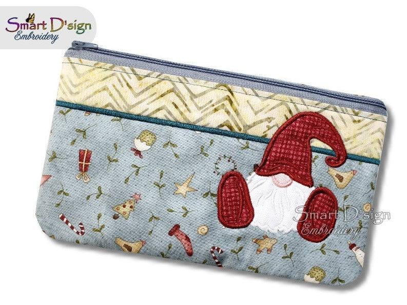 ITH Christmas Gnome Zipper Bag