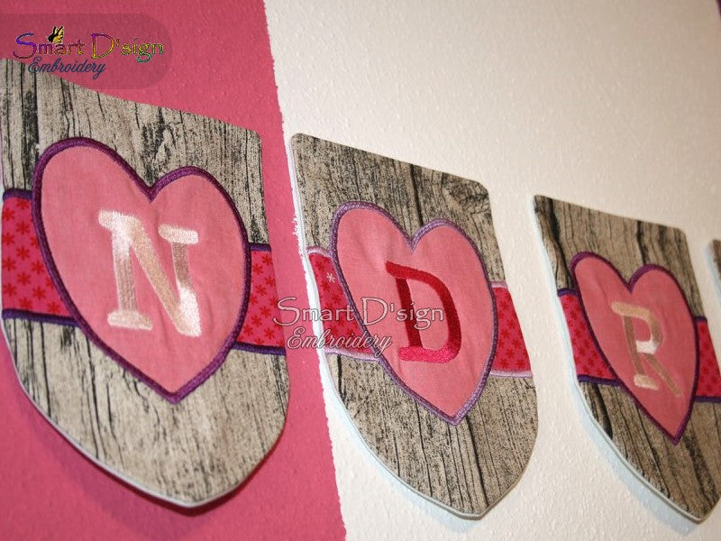 ITH HEART BUNTING LETTERS & NUMBERS Mega Set