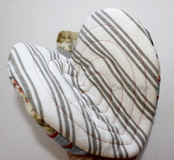 ITH HEART POTHOLDER MITTEN