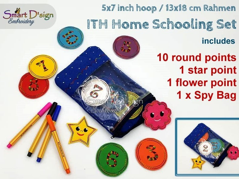 ITH HOME SCHOOLING Set mit Tasche