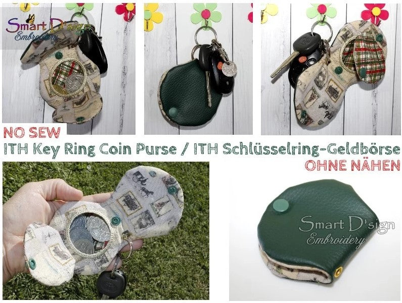 ITH KEY RING COIN PURSE