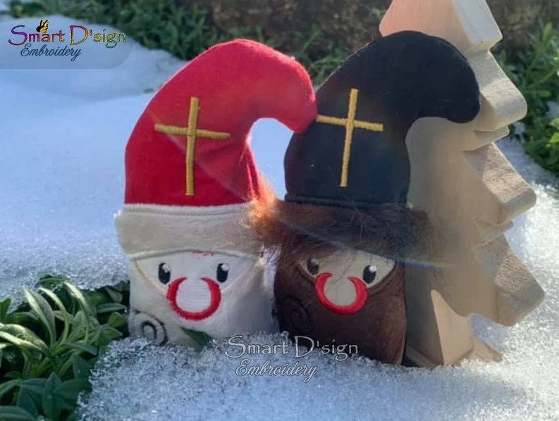 3D FREISTEHENDER ITH ST NIKOLAUS WEIHNACHTS GNOM