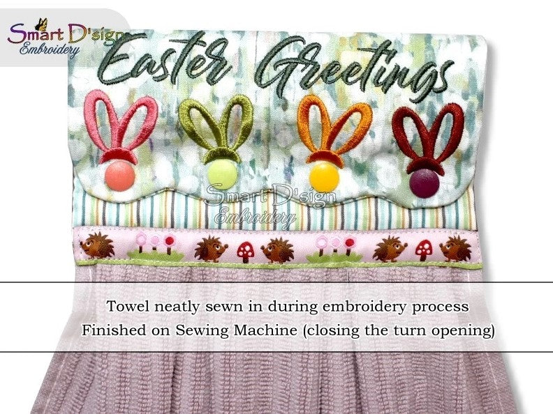 ITH Hanging Towel Topper EASTER GREETINGS