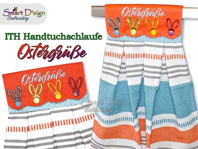 ITH OFENHANDTUCH SCHLAUFE OSTERGRÜSSE