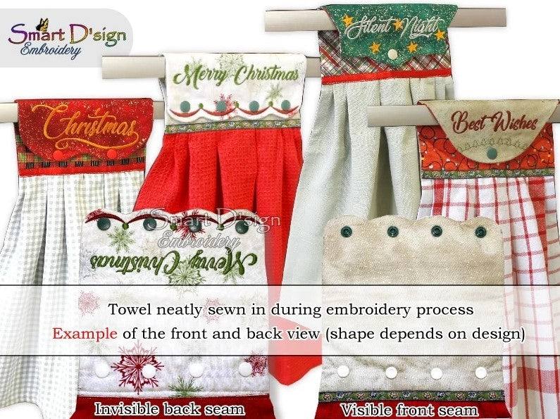 ITH Hanging Towel Topper SILENT NIGHT