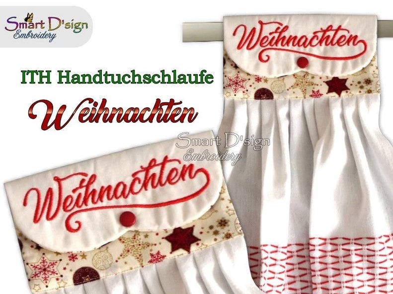 ITH OFENHANDTUCH SCHLAUFE FROHE WEIHNACHTEN