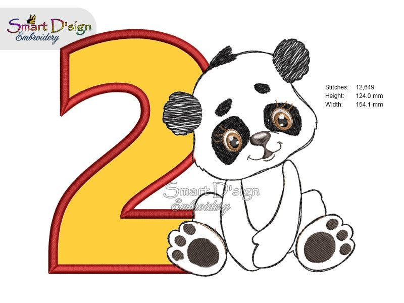 2nd BIRTHDAY JUNGLE BABIES - Applique Designs