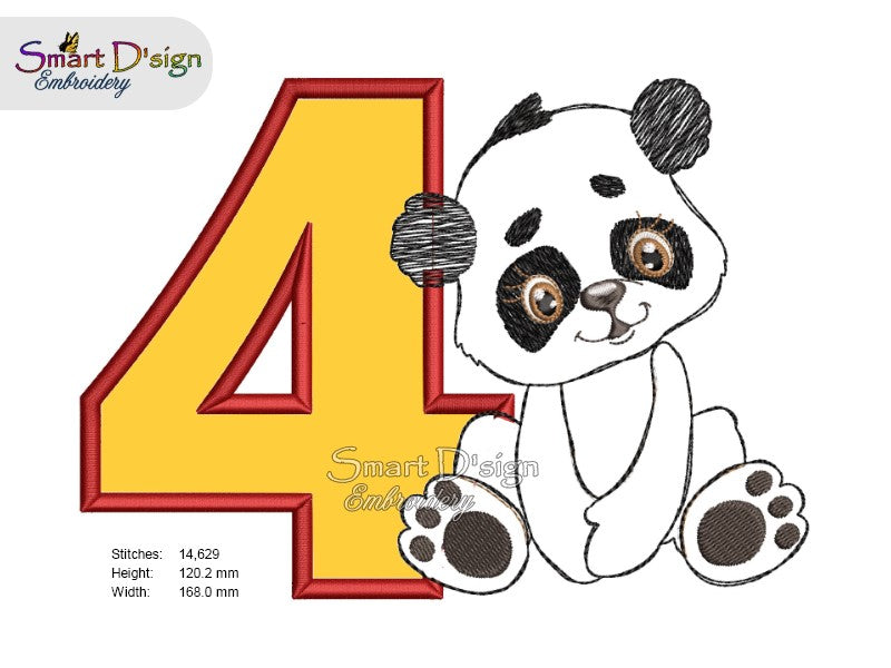 4th BIRTHDAY JUNGLE BABIES - Applique Designs