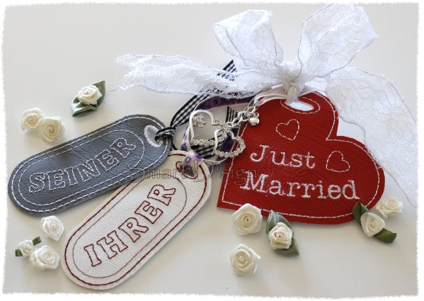 ITH JUST MARRIED Luggage Tags Set