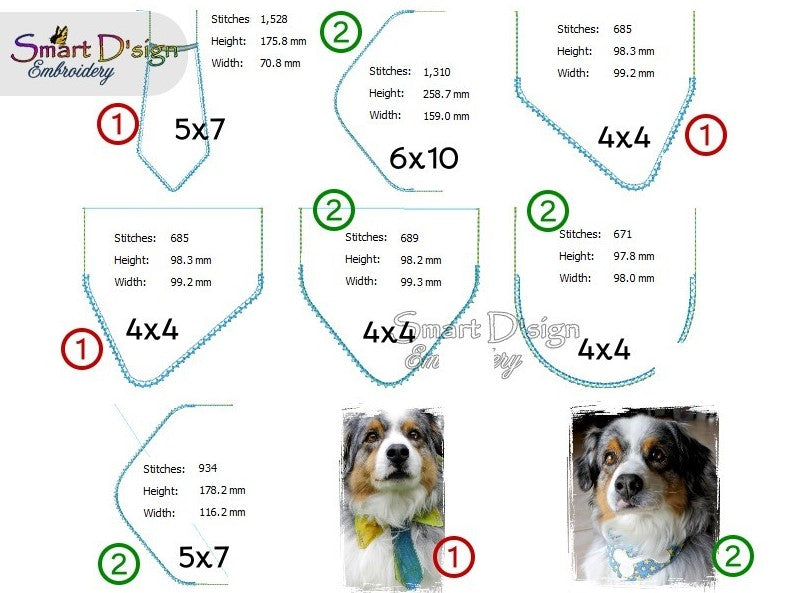 LICENCE for BLANK ITH DOG BANDANA COLLAR BIB Set