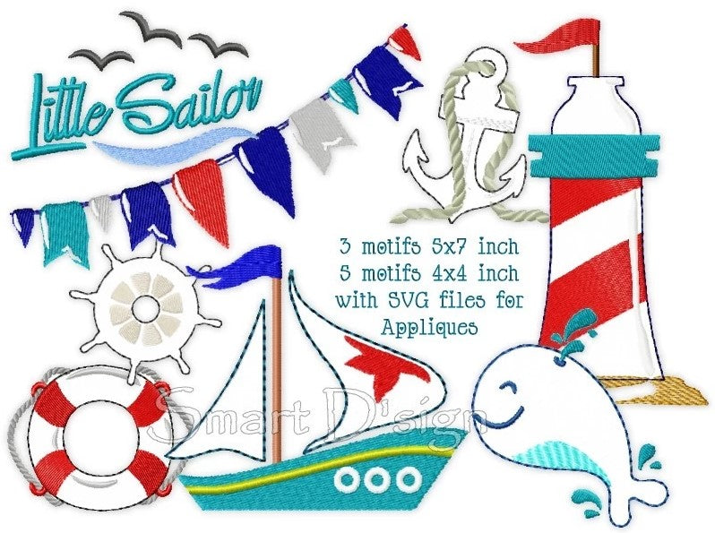 LITTLE SAILOR APPLIQUES Series