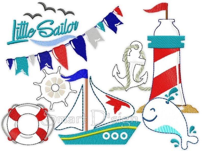 LITTLE SAILOR APPLIQUES Series