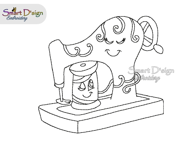 SEWING MACHINES Line Art