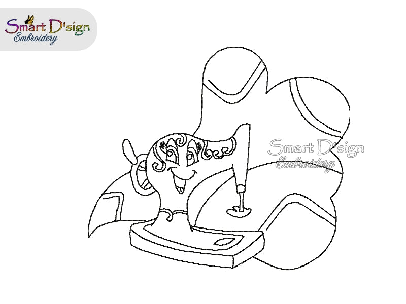 SEWING MACHINES Line Art