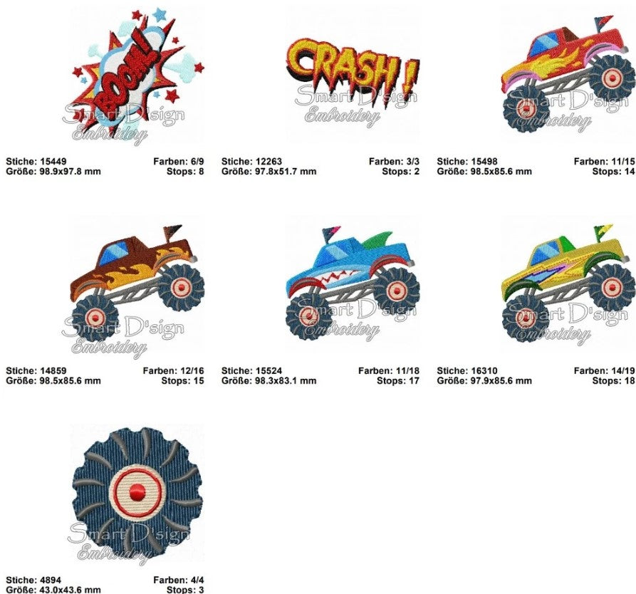 MONSTER TRUCKS Mega Set