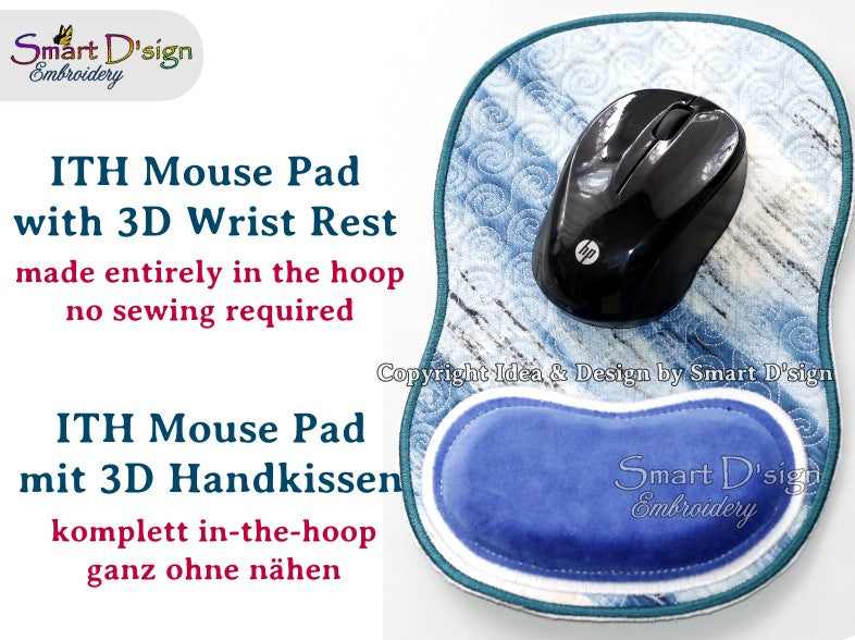 ITH MOUSE PAD with 3D Wrist Rest Cushion - No 2