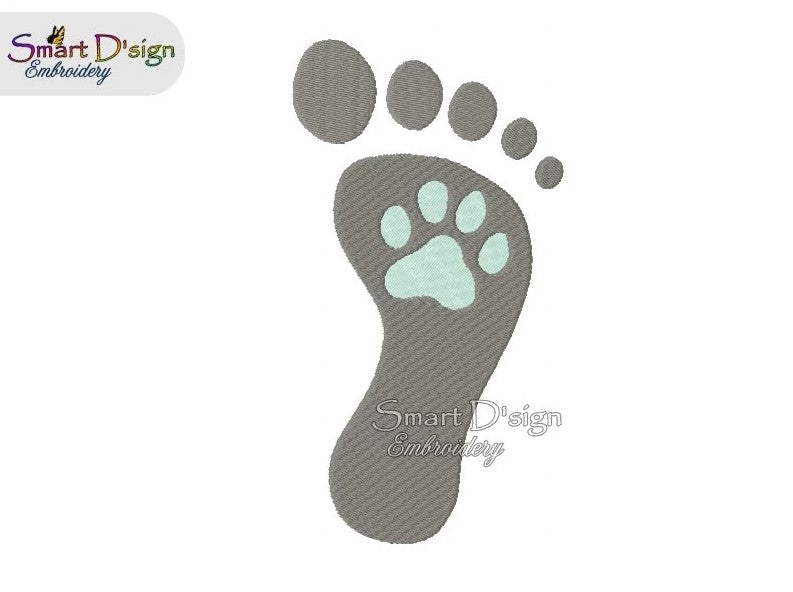 PAW HUMAN FOOT PRINT