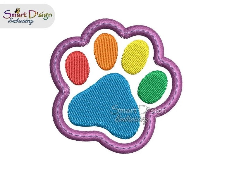 PAW PRINT APPLIQUE MINI PATCH