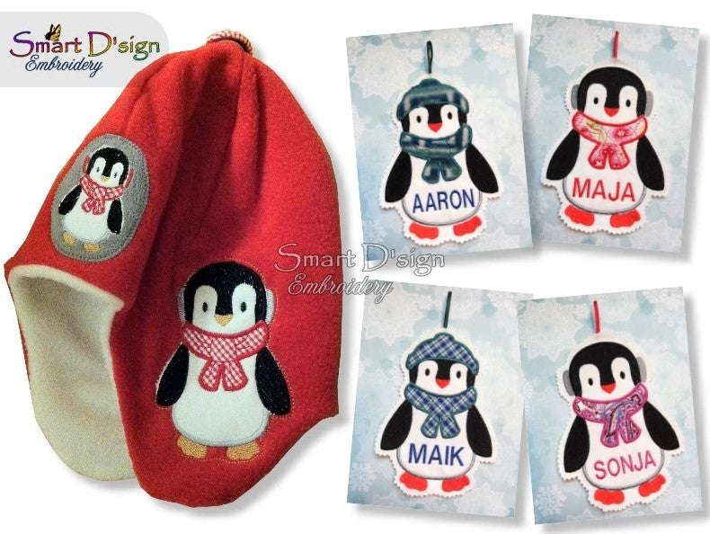 PENGUIN APPLIQUE SET